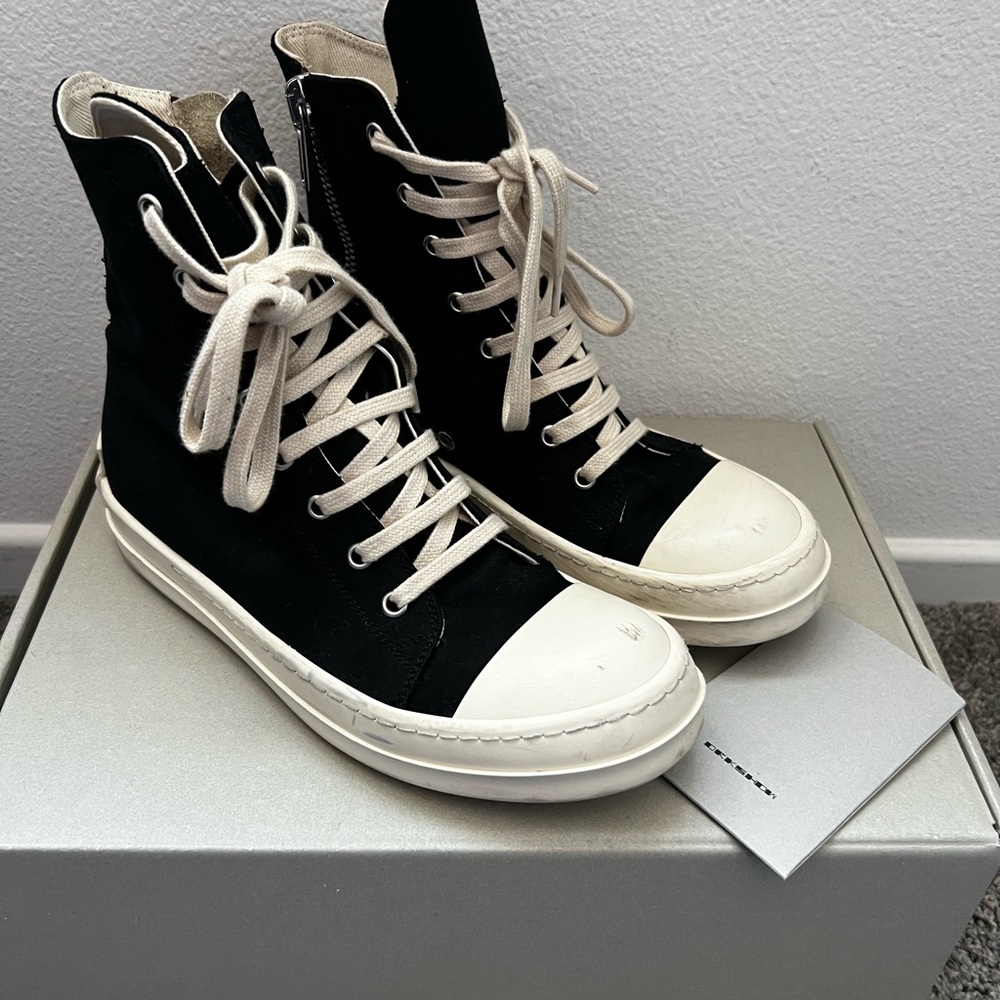Rick Owens Drkshdw High Top Sneakers